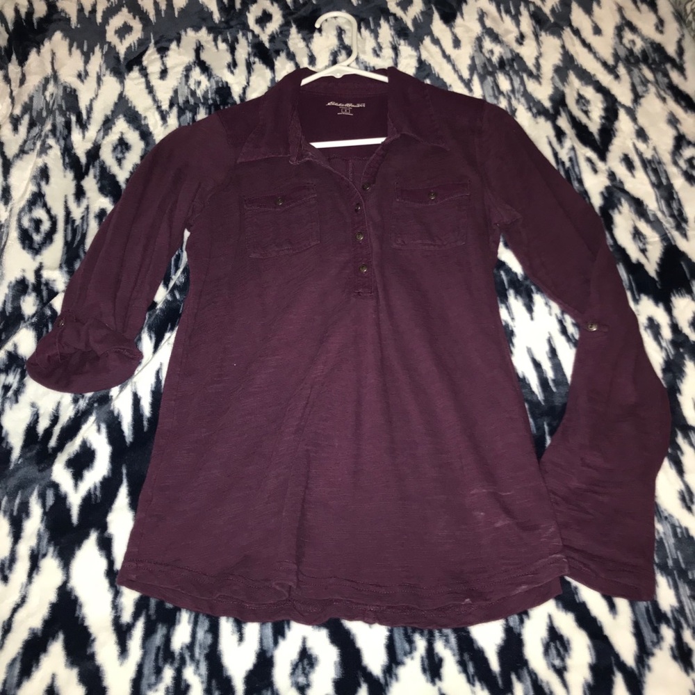 Eddie Bauer Half Button-Up Shirt